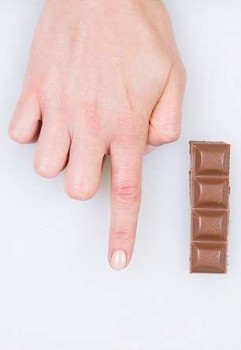 Шоколад - указательный палец